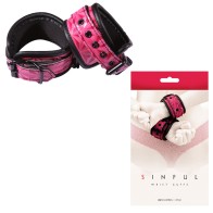 Sinful Vinyl Wrist Cuffs - Stylish Restraints