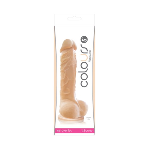 5 Inch Silicone Dildo - Beige