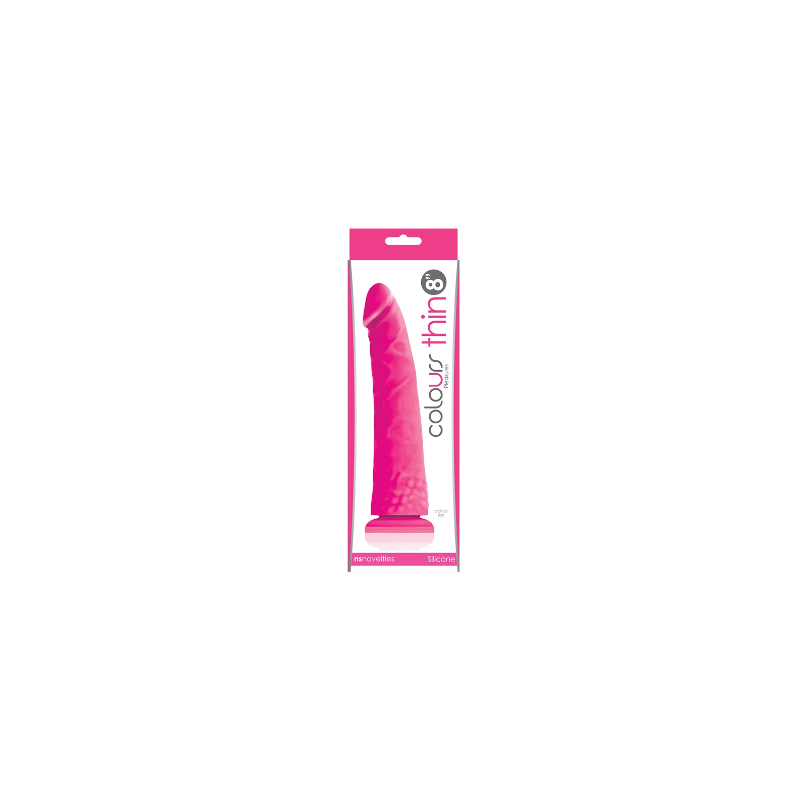 Colours Pleasures Thin 8-inch Dildo Pink