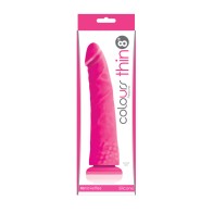 Colours Pleasures Thin 8-inch Dildo Pink