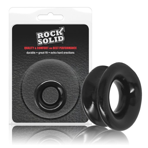 Rock Solid Convex Black C Ring - Snug Fit