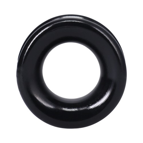 Anillo Convexo Negro Rock Solid - Ajuste Ceñido