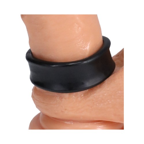 Rock Solid Convex Black C Ring - Snug Fit