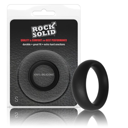 Rock Solid Silicone Black C Ring