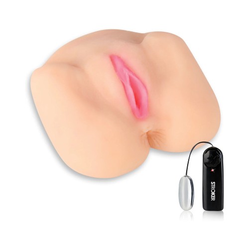 Hustler Vibrating Dual Entry Masturbator - Lifelike Pleasure