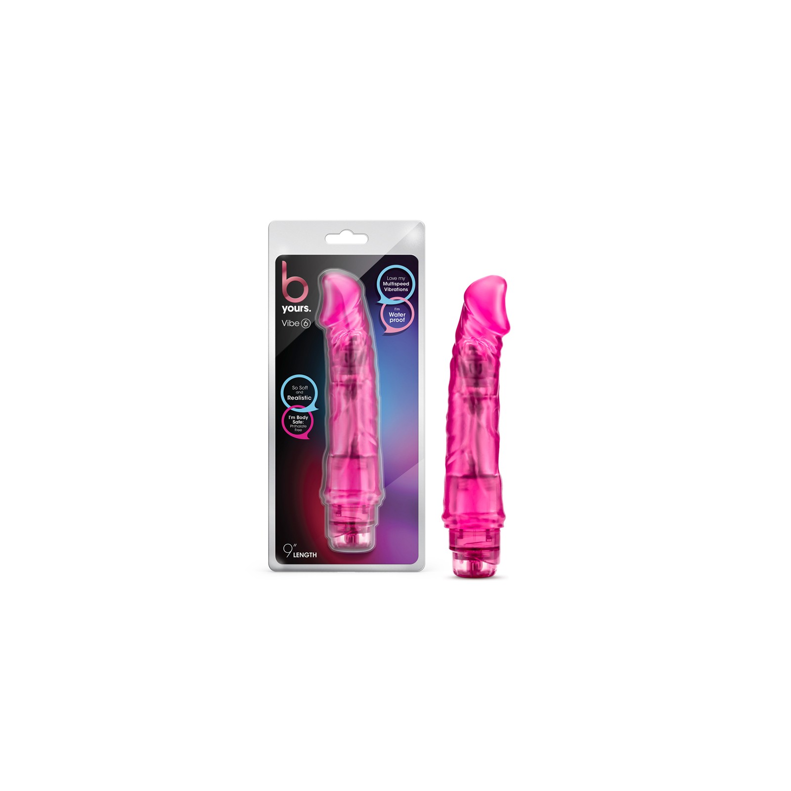 Vibrador Realista B Yours Vibe 6 Rosa