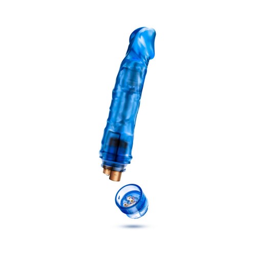 B Yours Vibe 6 Vibrating Dildo Blue