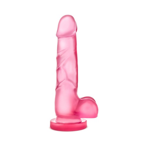 B Yours Sweet 'n Hard 7 Inch Realistic Dildo with Balls Pink