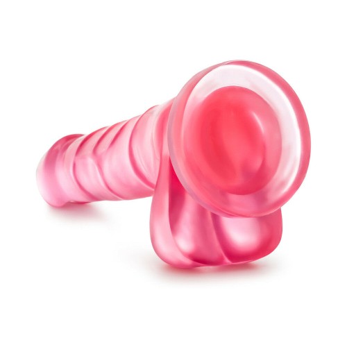 B Yours Sweet 'n Hard 7 Inch Realistic Dildo with Balls Pink