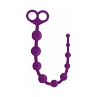 Curve Toys Perfect 10 Silicone Anal Beads - Violet