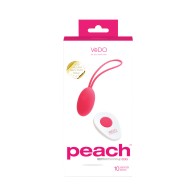 Huevo Vibrador Recargable VeDO Peach para un Placer Sensacional