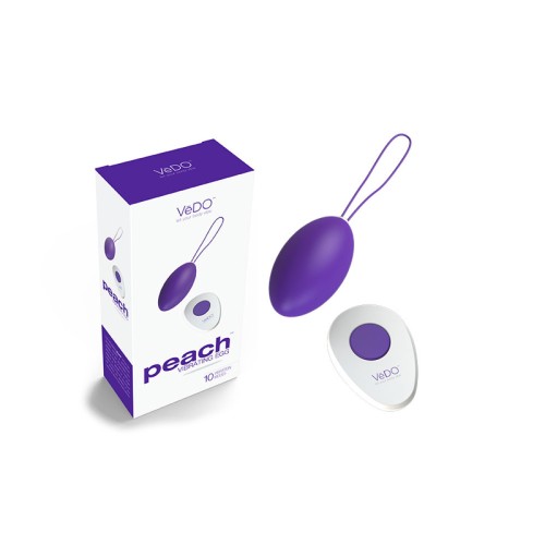 VeDO Peach Rechargeable Egg Vibe - Discreet and Powerful