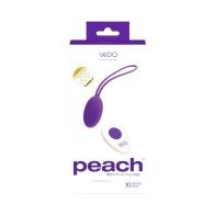 VeDO Peach Huevo Vibrador Recargable - Discreto y Potente