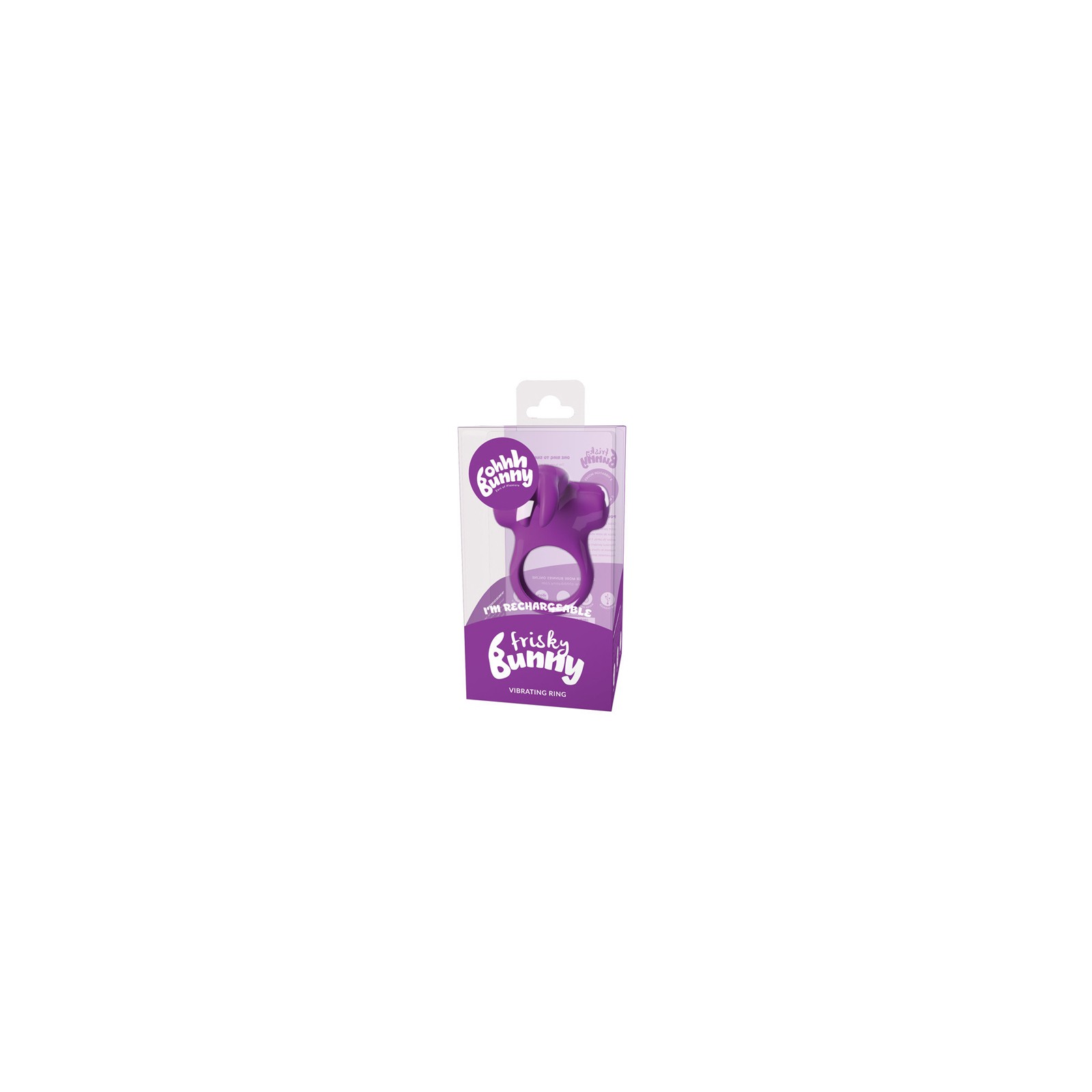 VeDO Frisky Bunny Anillo Vibrante Recargable - Morado Perfecto