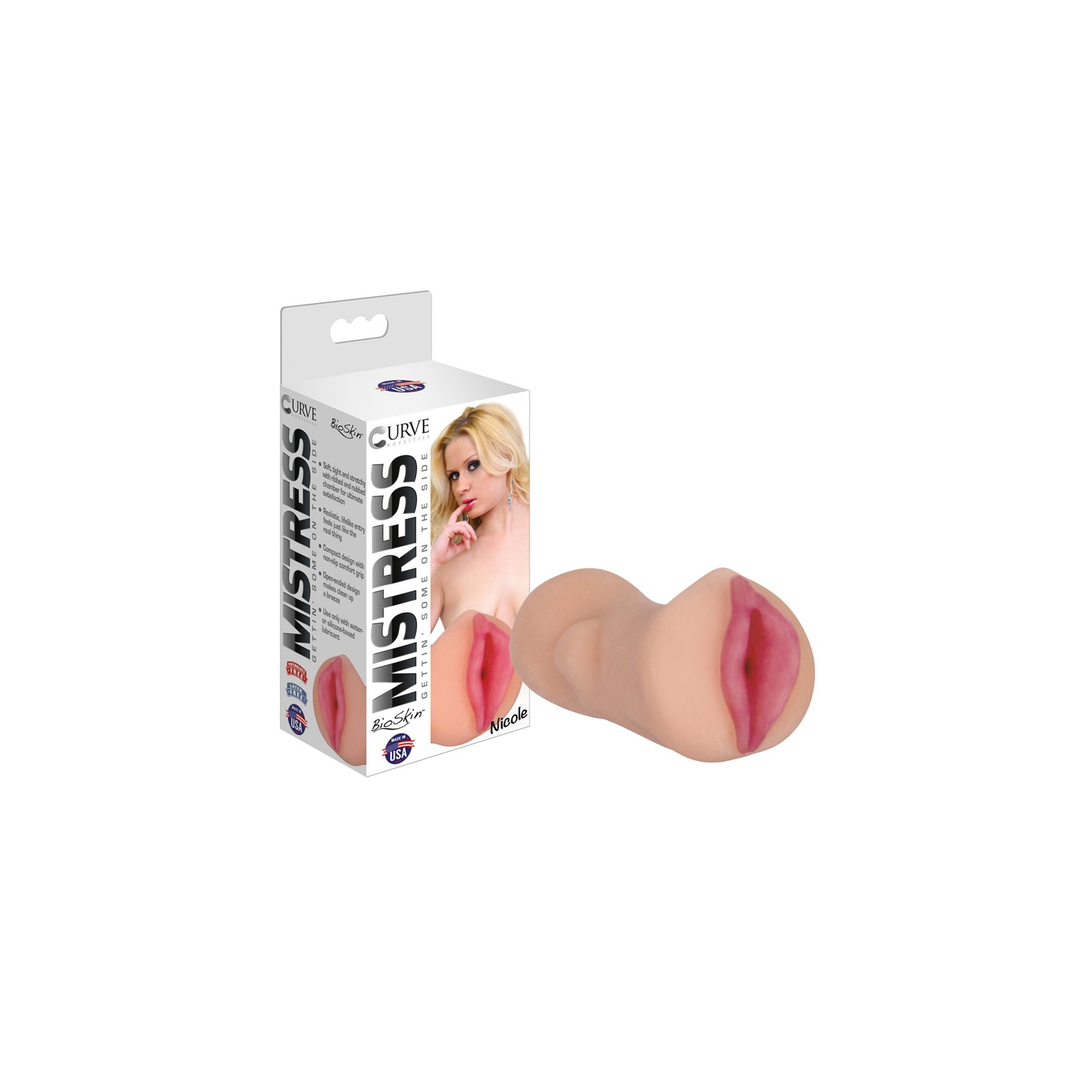 Curve Toys Mistress Nicole Vaginal Stroker - Beige