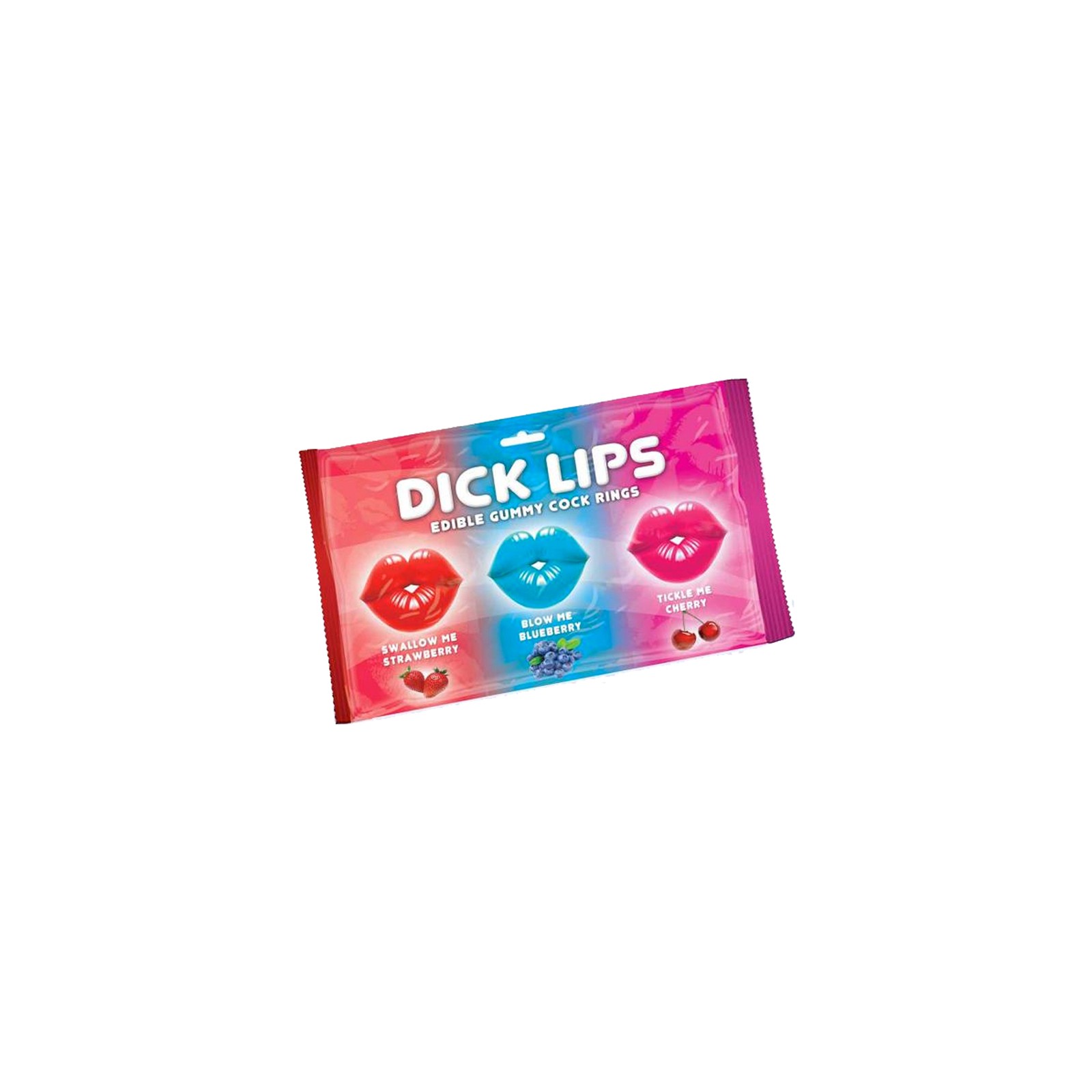 Dick Lips Edible Gummy Cock Rings 3-Pack for Fun Play