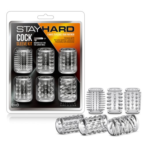 Kit de Fundas para Pene Transparentes Stay Hard de 6 Piezas