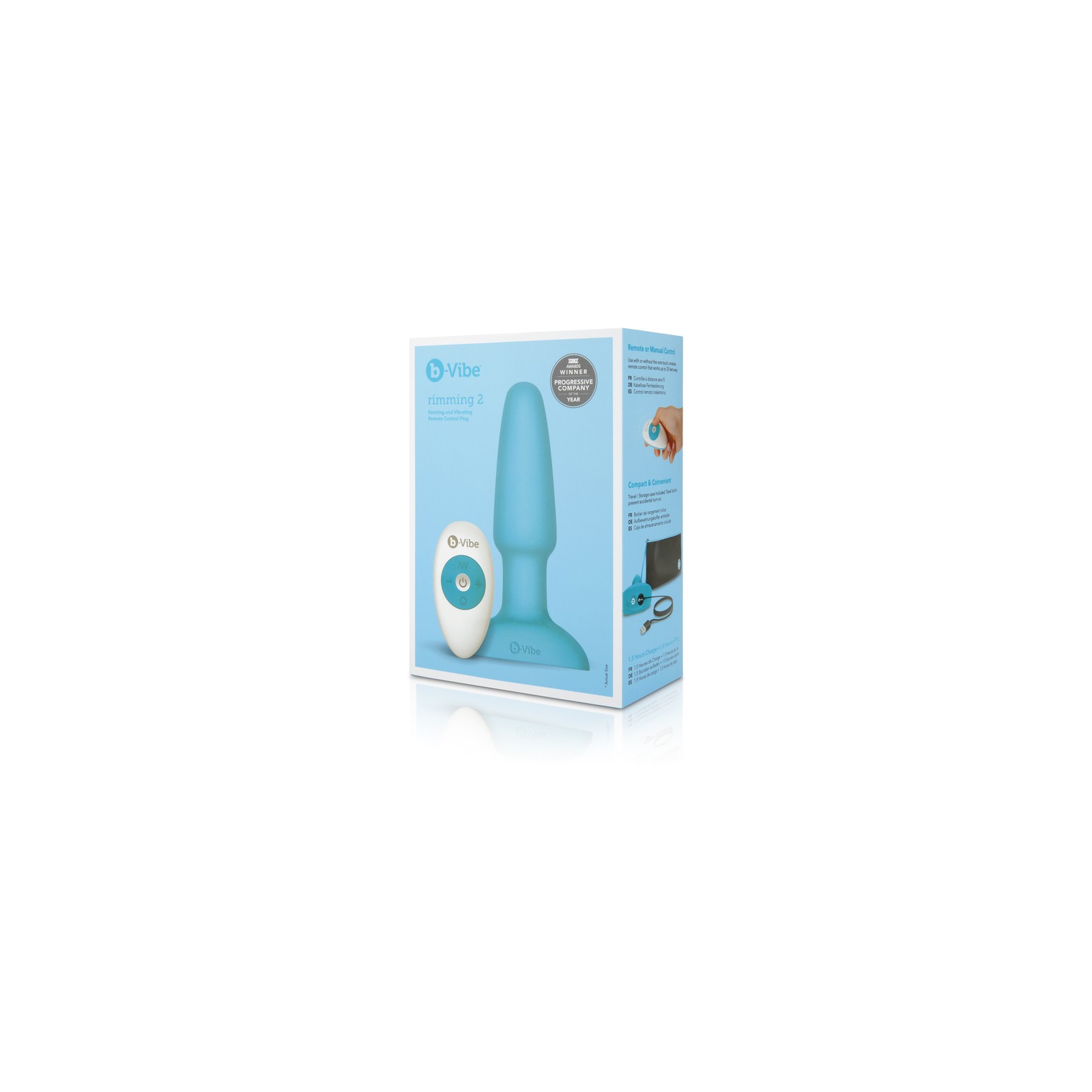 b-Vibe Rimming 2 Vibrating Plug Teal