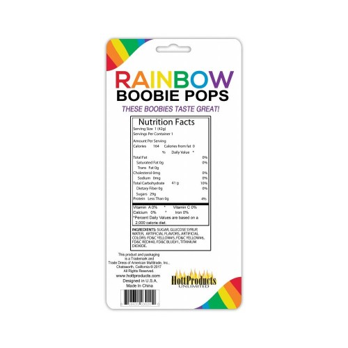 Rainbow Boobie Candy Pop - Fun Treat