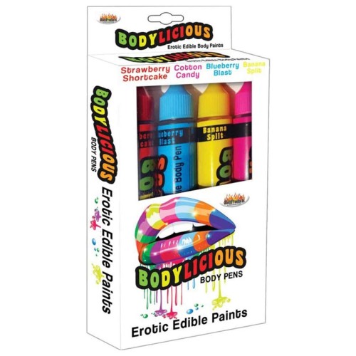 Bolígrafos Corporales Comestibles Bodylicious Sabores Variados