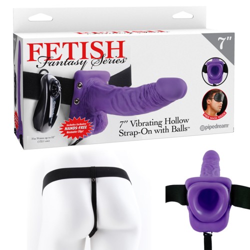 Vibrating Hollow Strap-On for Enhanced Pleasure