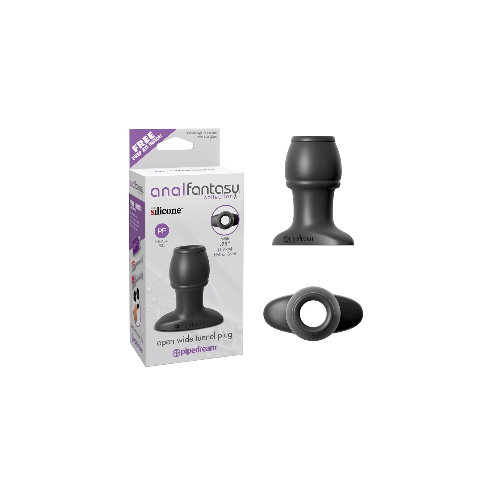 Pipedream Anal Fantasy Tunnel Plug Black