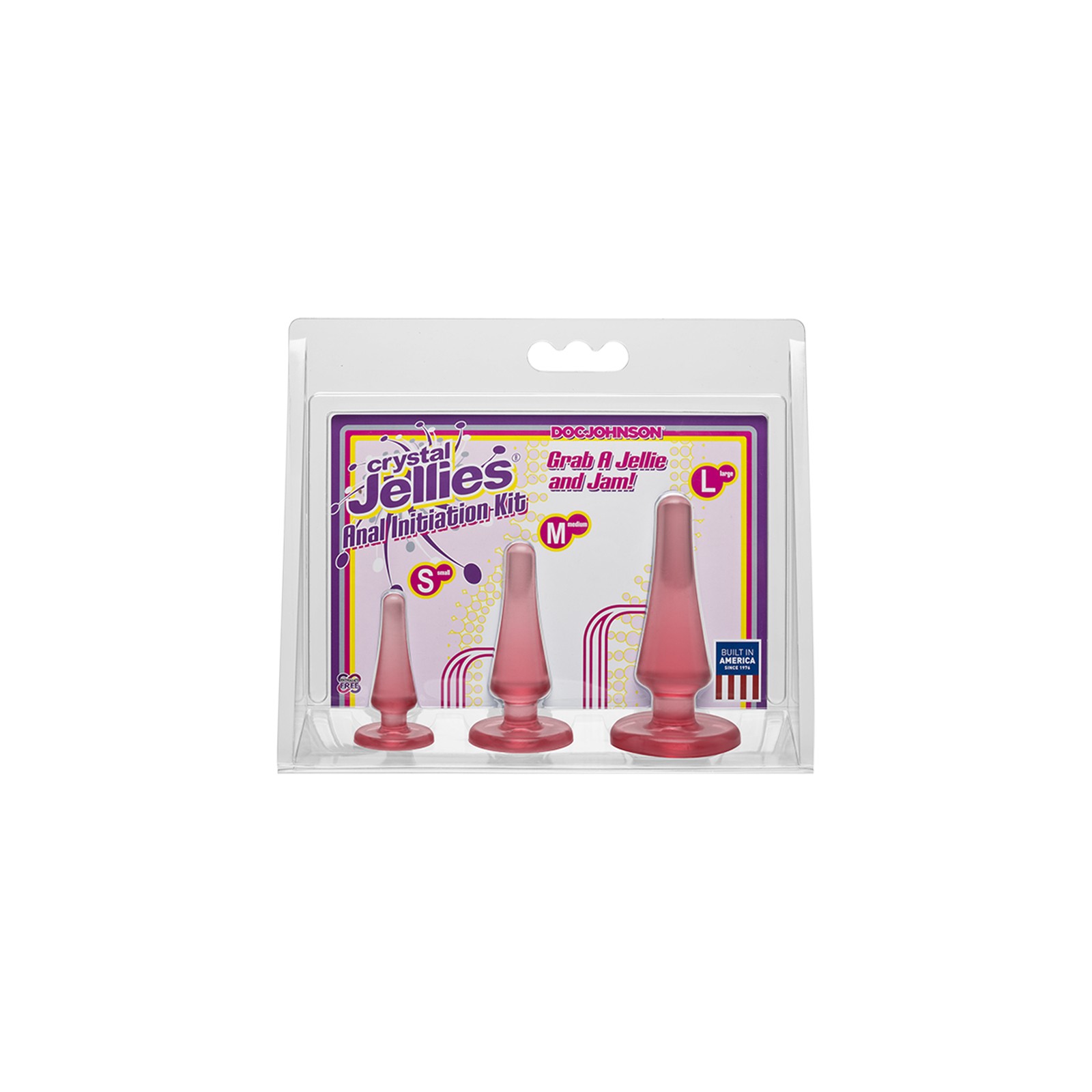 Crystal Jellies Pink Anal Initiation Kit for Beginners