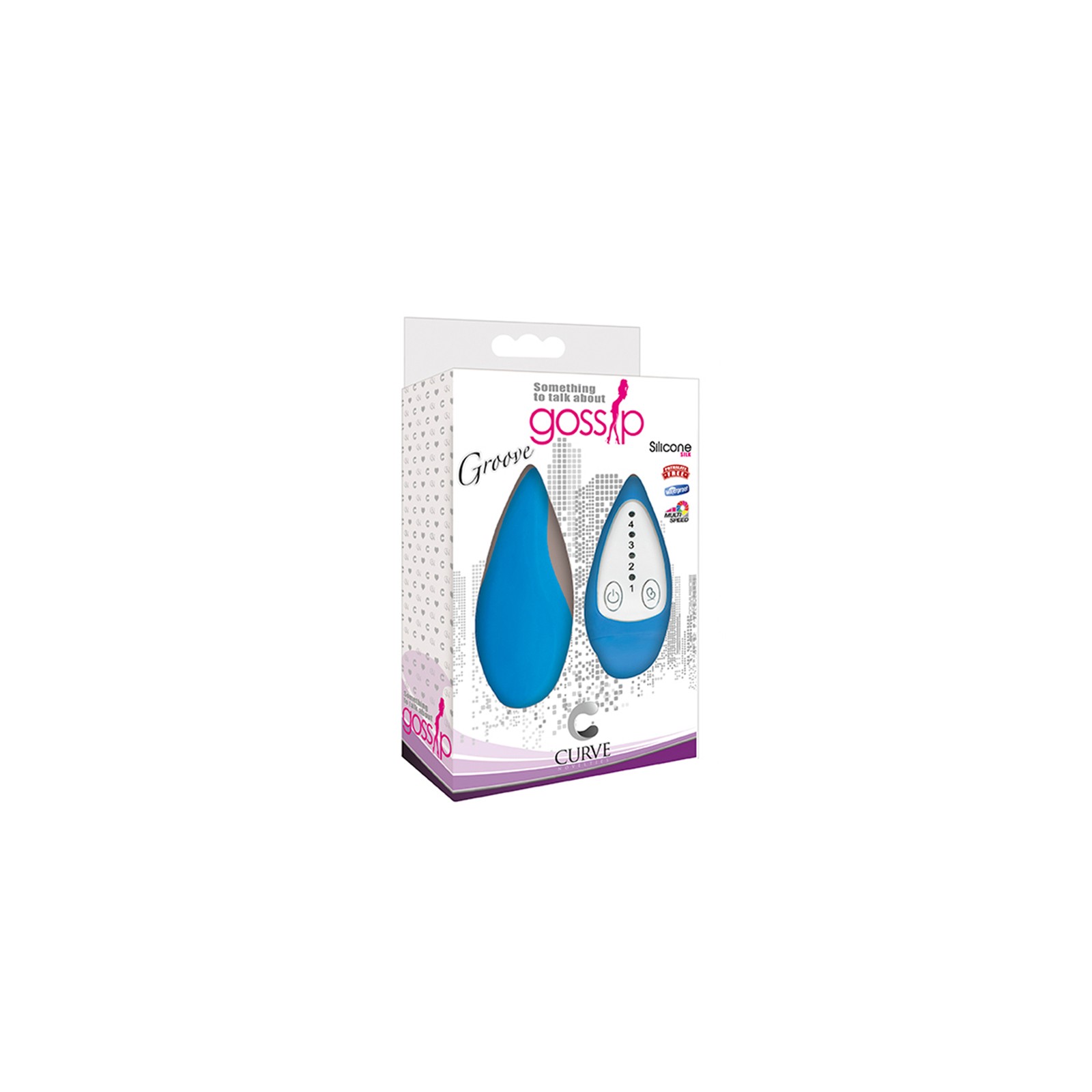 Vibrador de Silicona Gossip Groove - 4 Velocidades y Resistente al Agua