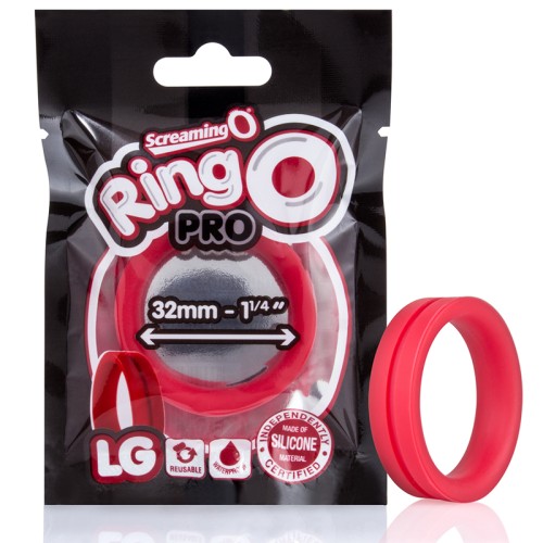 Screaming O RingO Pro Grande Rojo - Soporte Mejorado para Erección