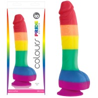 Dildo Edición Orgullo 8 Pulgadas con Ventosa