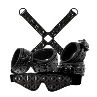 Kit de Bondage de Vinilo Sinful Negro