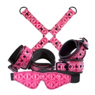 Sinful Vinyl Bondage Kit in Pink - Explore Your Desires