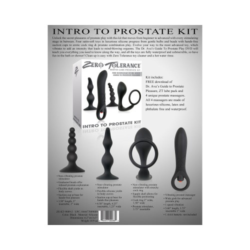 Kit Introductorio de Prostata Zero Tolerance 4-Piezas - De Principiante a Avanzado