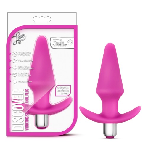 Luxe Discover Vibrating Silicone Anal Plug