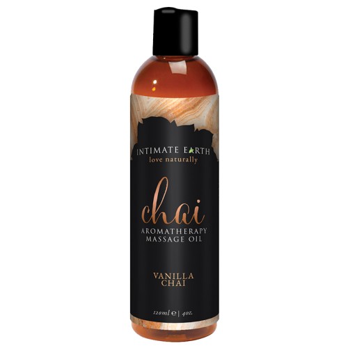 Aceite de Masaje Aromaterapia Vainilla Chai Intimate Earth 4 oz.