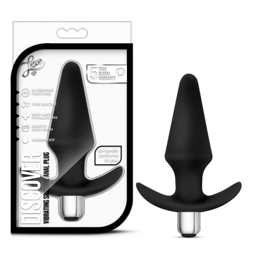 Luxe Discover Plug Anal Vibrador de Silicona Negro