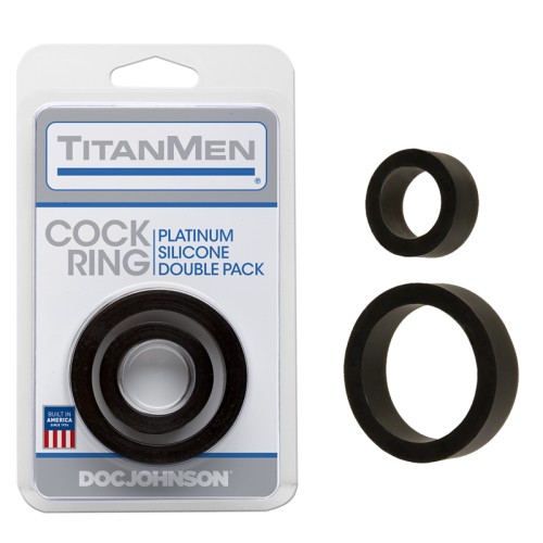 Titanmen Platinum Silicone Cock Ring Set