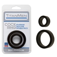 Titanmen Platinum Silicone Cock Ring Set