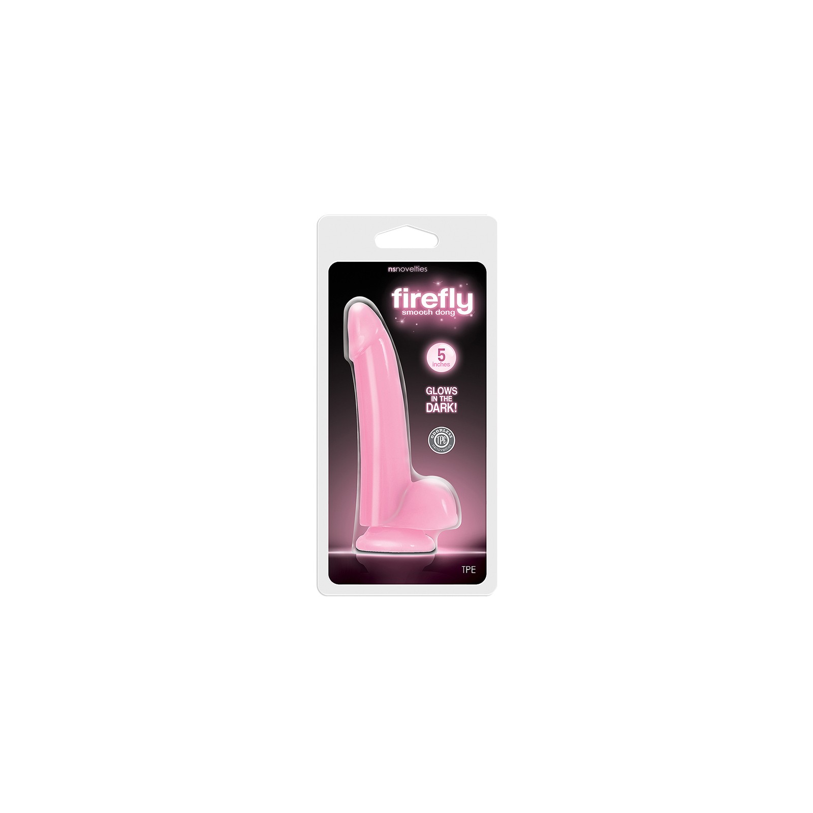 Dildo Liso Firefly de 5 in. Rosa