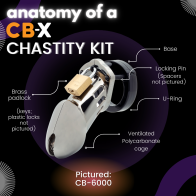 CB-6000S Male Chastity Device for Secure Pleasure