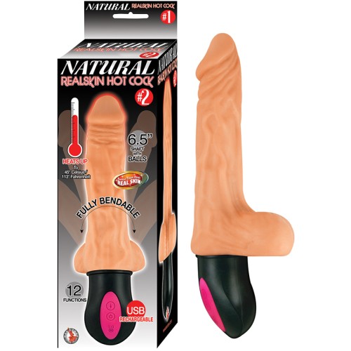 Natural Realskin Hot Cock #2 Light Vibrator