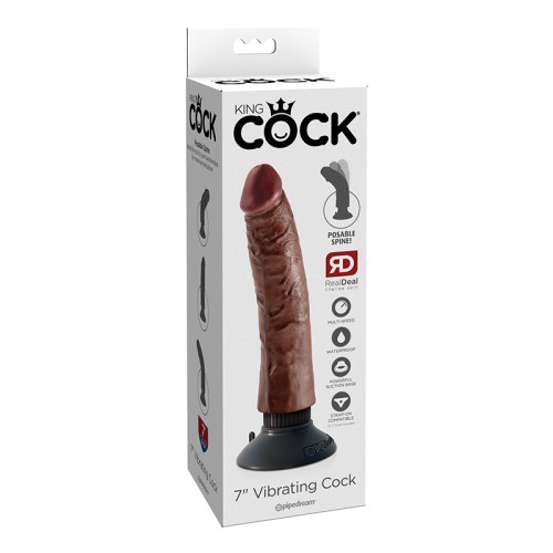 Pipedream King Cock 7 Inch Vibrating Dildo