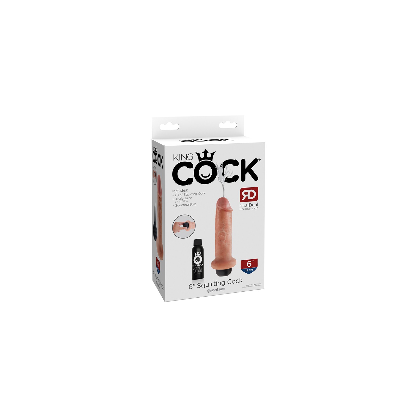 Pipedream King Cock 6 Inch Squirting Dildo for Realistic Pleasure