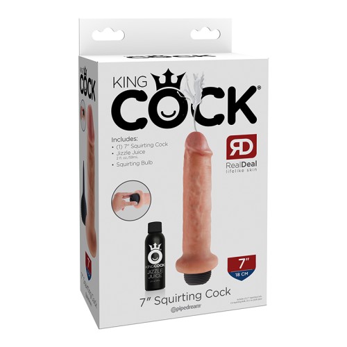 Pipedream King Cock 7in. Squirting Dildo - Realistic Experience