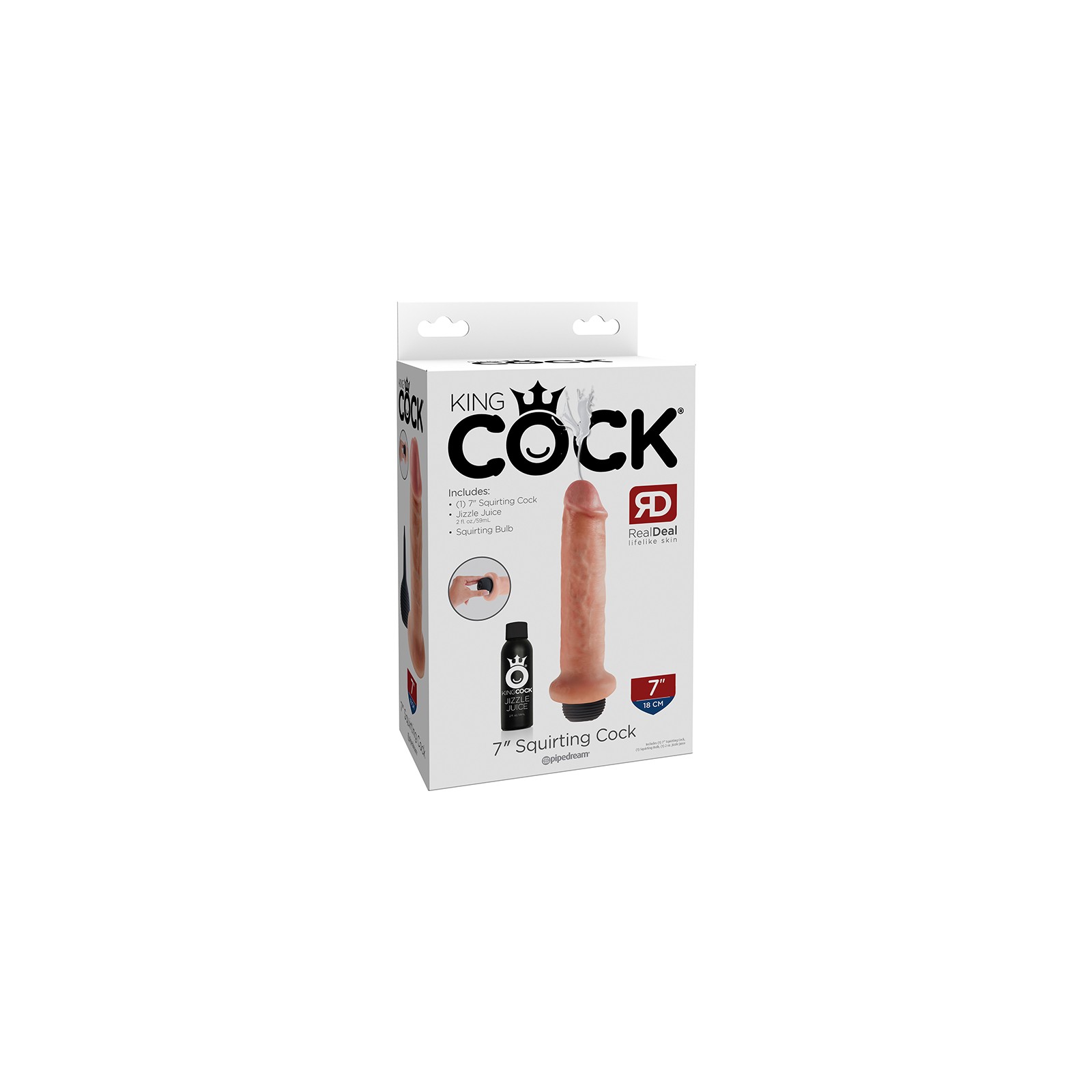 Dildo Realista Pipedream King Cock 7in. - Experiencia Realista