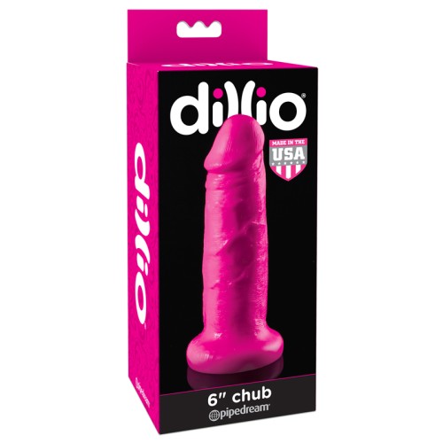 Pipedream Dillio 6 in. Chub Realistic Dildo with Suction Cup Pink