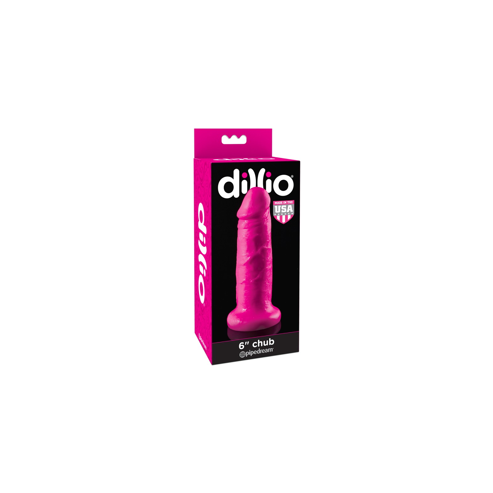 Pipedream Dillio 6 in. Chub Realistic Dildo with Suction Cup Pink