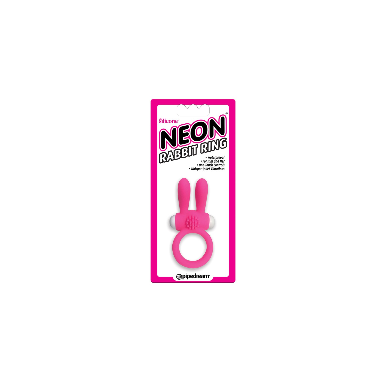 Anillo Vibrador Neon Rabbit de Pipedream - Rosa