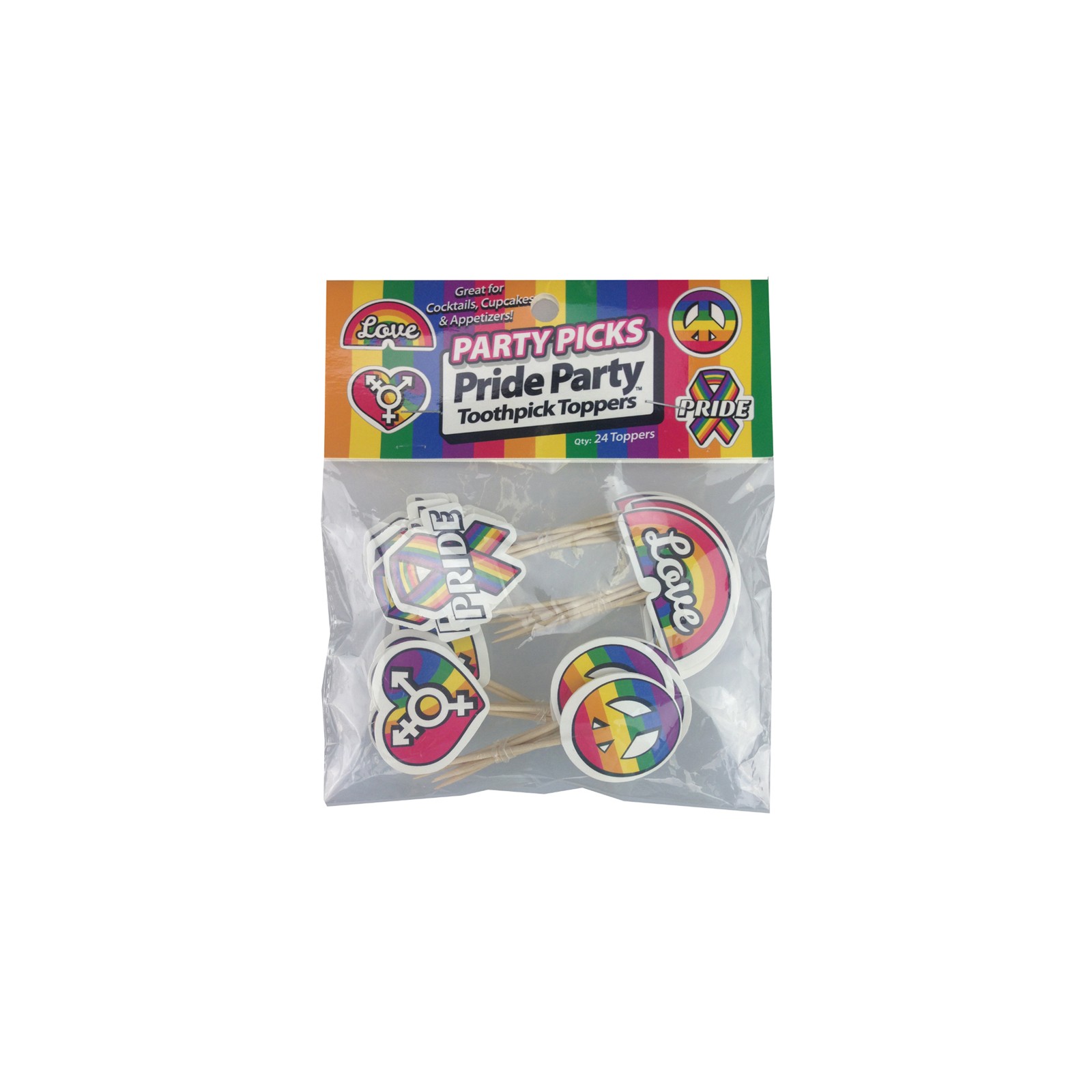 Pride Party Picks Fun Decorative Skewers