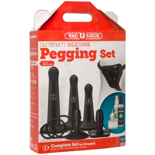 Vac-U-Lock Silicone Pegging Set | Realistic and Versatile Play